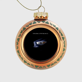 Стеклянный ёлочный шар с принтом Ford Mustang GT 2 в Кировске, Стекло | Диаметр: 80 мм | cobra | ford | gt | mustang | shelby