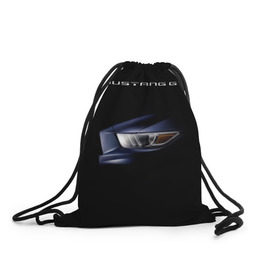 Рюкзак-мешок 3D с принтом Ford Mustang GT 2 в Кировске, 100% полиэстер | плотность ткани — 200 г/м2, размер — 35 х 45 см; лямки — толстые шнурки, застежка на шнуровке, без карманов и подкладки | cobra | ford | gt | mustang | shelby