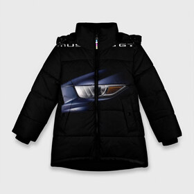 Зимняя куртка для девочек 3D с принтом Ford Mustang GT 2 в Кировске, ткань верха — 100% полиэстер; подклад — 100% полиэстер, утеплитель — 100% полиэстер. | длина ниже бедра, удлиненная спинка, воротник стойка и отстегивающийся капюшон. Есть боковые карманы с листочкой на кнопках, утяжки по низу изделия и внутренний карман на молнии. 

Предусмотрены светоотражающий принт на спинке, радужный светоотражающий элемент на пуллере молнии и на резинке для утяжки. | cobra | ford | gt | mustang | shelby