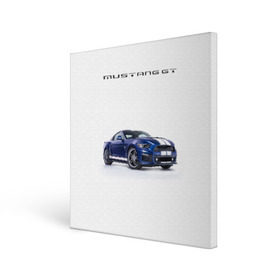 Холст квадратный с принтом Ford Mustang GT 3 в Кировске, 100% ПВХ |  | ford | gt | mustang | shelby | мустанг | форд | шэлби