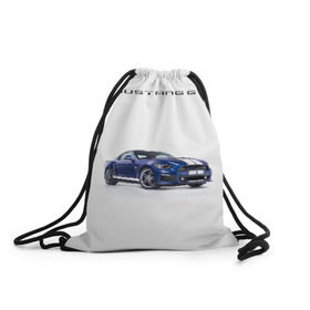 Рюкзак-мешок 3D с принтом Ford Mustang GT 3 в Кировске, 100% полиэстер | плотность ткани — 200 г/м2, размер — 35 х 45 см; лямки — толстые шнурки, застежка на шнуровке, без карманов и подкладки | ford | gt | mustang | shelby | мустанг | форд | шэлби