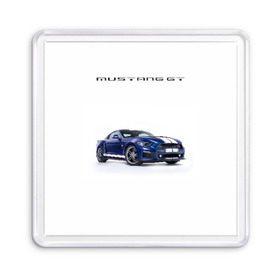 Магнит 55*55 с принтом Ford Mustang GT 3 в Кировске, Пластик | Размер: 65*65 мм; Размер печати: 55*55 мм | Тематика изображения на принте: ford | gt | mustang | shelby | мустанг | форд | шэлби