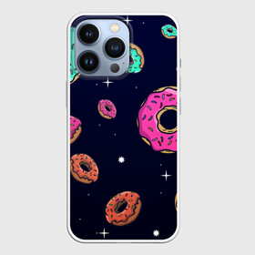 Чехол для iPhone 13 Pro с принтом Black Milk Космические Пончики в Кировске,  |  | black milk | donut | donuts | space | the simpsons | trend | глазурь | дизайн | еда | звезда | звёзды | космос | мода | пончик | симпсоны | симсоны | сладкий | стиль | тренд | узор