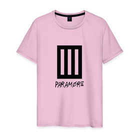 Мужская футболка хлопок с принтом Paramore в Кировске, 100% хлопок | прямой крой, круглый вырез горловины, длина до линии бедер, слегка спущенное плечо. | 