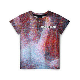 Детская футболка 3D с принтом Radiohead 3 в Кировске, 100% гипоаллергенный полиэфир | прямой крой, круглый вырез горловины, длина до линии бедер, чуть спущенное плечо, ткань немного тянется | Тематика изображения на принте: radiohead | радиохэд | том йорк