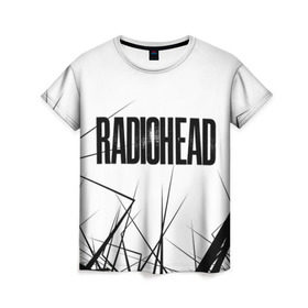 Женская футболка 3D с принтом Radiohead 5 в Кировске, 100% полиэфир ( синтетическое хлопкоподобное полотно) | прямой крой, круглый вырез горловины, длина до линии бедер | radiohead | радиохэд | том йорк