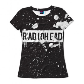 Женская футболка 3D с принтом Radiohead 6 в Кировске, 100% полиэфир ( синтетическое хлопкоподобное полотно) | прямой крой, круглый вырез горловины, длина до линии бедер | radiohead | радиохэд | том йорк