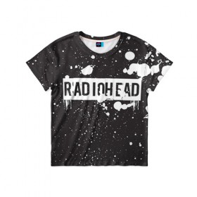 Детская футболка 3D с принтом Radiohead 6 в Кировске, 100% гипоаллергенный полиэфир | прямой крой, круглый вырез горловины, длина до линии бедер, чуть спущенное плечо, ткань немного тянется | Тематика изображения на принте: radiohead | радиохэд | том йорк