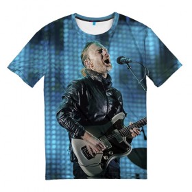 Мужская футболка 3D с принтом Radiohead 7 в Кировске, 100% полиэфир | прямой крой, круглый вырез горловины, длина до линии бедер | Тематика изображения на принте: 