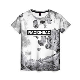 Женская футболка 3D с принтом Radiohead 8 в Кировске, 100% полиэфир ( синтетическое хлопкоподобное полотно) | прямой крой, круглый вырез горловины, длина до линии бедер | radiohead | радиохэд | том йорк