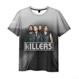 Мужская футболка 3D с принтом The Killers 9 в Кировске, 100% полиэфир | прямой крой, круглый вырез горловины, длина до линии бедер | the killers
