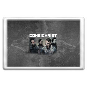 Магнит 45*70 с принтом Combichrist в Кировске, Пластик | Размер: 78*52 мм; Размер печати: 70*45 | Тематика изображения на принте: icon of coil | tbm | techno body music |  electronic body music |  индастриал метал | комбокрист | комбохрист | тбм | электро индастриал | энди ла плагуа | энди лаплагуа | энди лаплега | энди лаплеуга