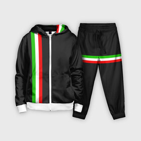 Детский костюм 3D с принтом Black Milk Italiano в Кировске,  |  | flag | italian | италия | итальянский | страна | страны | триколор | флаг