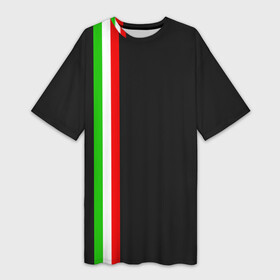 Платье-футболка 3D с принтом Black Milk Italiano в Кировске,  |  | flag | italian | италия | итальянский | страна | страны | триколор | флаг