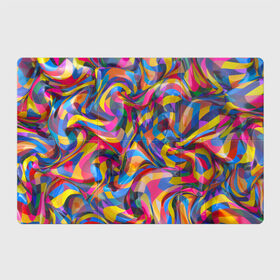 Магнитный плакат 3Х2 с принтом Узор 3 в Кировске, Полимерный материал с магнитным слоем | 6 деталей размером 9*9 см | абстракция | краски | линии | полосы | узор | цвет | цветное