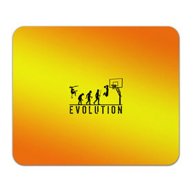 Коврик прямоугольный с принтом Эволюция баскетбола в Кировске, натуральный каучук | размер 230 х 185 мм; запечатка лицевой стороны | Тематика изображения на принте: basketball | evolution | желтый | обезьяна человек | оранжевый | эволюция