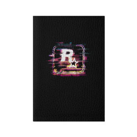 Обложка для паспорта матовая кожа с принтом Rockstar Noise в Кировске, натуральная матовая кожа | размер 19,3 х 13,7 см; прозрачные пластиковые крепления | auto | dead | grand | gta | red | redemption | theft | гта | рокстар