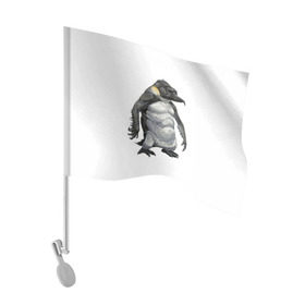Флаг для автомобиля с принтом Пингвинопитек в Кировске, 100% полиэстер | Размер: 30*21 см | лженаука | пингвин