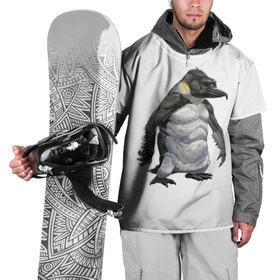 Накидка на куртку 3D с принтом Пингвинопитек в Кировске, 100% полиэстер |  | Тематика изображения на принте: лженаука | пингвин