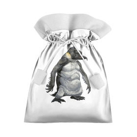 Подарочный 3D мешок с принтом Пингвинопитек в Кировске, 100% полиэстер | Размер: 29*39 см | Тематика изображения на принте: лженаука | пингвин