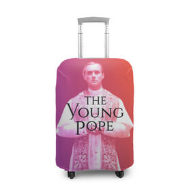 Чехол для чемодана 3D с принтом The Young Pope в Кировске, 86% полиэфир, 14% спандекс | двустороннее нанесение принта, прорези для ручек и колес | young pope | джуд | лоу | молодой папа