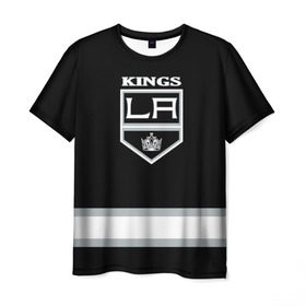 Мужская футболка 3D с принтом Los Angeles Kings NHL в Кировске, 100% полиэфир | прямой крой, круглый вырез горловины, длина до линии бедер | Тематика изображения на принте: los angeles kings | nhl | спорт | хоккей