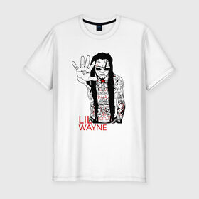 Мужская футболка премиум с принтом Lil Wayne 1 в Кировске, 92% хлопок, 8% лайкра | приталенный силуэт, круглый вырез ворота, длина до линии бедра, короткий рукав | lil wayne | rap | лил уэйн | рэп | хип хоп