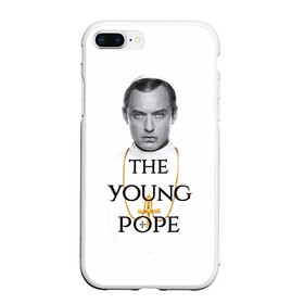 Чехол для iPhone 7Plus/8 Plus матовый с принтом The Young Pope в Кировске, Силикон | Область печати: задняя сторона чехла, без боковых панелей | Тематика изображения на принте: young pope | джуд | лоу | молодой папа