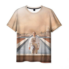 Мужская футболка 3D с принтом Италия в Кировске, 100% полиэфир | прямой крой, круглый вырез горловины, длина до линии бедер | Тематика изображения на принте: young pope | джуд | лоу | молодой папа