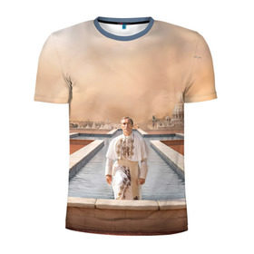 Мужская футболка 3D спортивная с принтом Италия в Кировске, 100% полиэстер с улучшенными характеристиками | приталенный силуэт, круглая горловина, широкие плечи, сужается к линии бедра | young pope | джуд | лоу | молодой папа