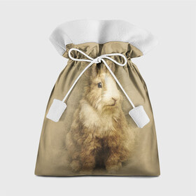 Подарочный 3D мешок с принтом Кролик в Кировске, 100% полиэстер | Размер: 29*39 см | грызун | животные | заяц | кролик | мордочка | природа | пушистый | уши