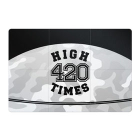 Магнитный плакат 3Х2 с принтом High Times 420 Camo в Кировске, Полимерный материал с магнитным слоем | 6 деталей размером 9*9 см | camouflage | камо | камуфляж