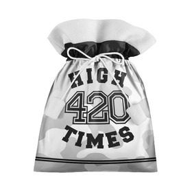 Подарочный 3D мешок с принтом High Times 420 Camo в Кировске, 100% полиэстер | Размер: 29*39 см | camouflage | камо | камуфляж