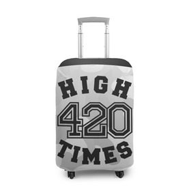 Чехол для чемодана 3D с принтом High Times 420 Camo в Кировске, 86% полиэфир, 14% спандекс | двустороннее нанесение принта, прорези для ручек и колес | camouflage | камо | камуфляж