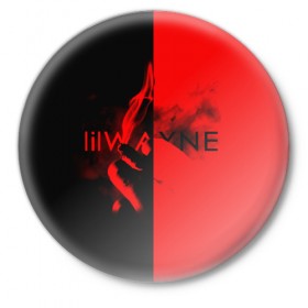 Значок с принтом Lil Wayne 4 в Кировске,  металл | круглая форма, металлическая застежка в виде булавки | 