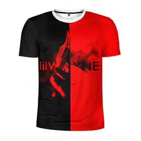Мужская футболка 3D спортивная с принтом Lil Wayne 4 в Кировске, 100% полиэстер с улучшенными характеристиками | приталенный силуэт, круглая горловина, широкие плечи, сужается к линии бедра | 