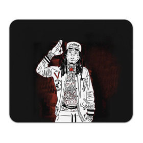 Коврик прямоугольный с принтом Lil Wayne 3 в Кировске, натуральный каучук | размер 230 х 185 мм; запечатка лицевой стороны | lil wayne | rap | лил уэйн | рэп | хип хоп