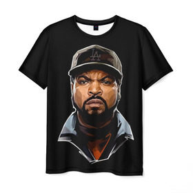 Мужская футболка 3D с принтом Ice Cube 1 в Кировске, 100% полиэфир | прямой крой, круглый вырез горловины, длина до линии бедер | ice cube | oshea jackson | rap | айс кьюб | гангста рэп | о’ши дже́ксон | рэп