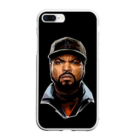 Чехол для iPhone 7Plus/8 Plus матовый с принтом Ice Cube 1 в Кировске, Силикон | Область печати: задняя сторона чехла, без боковых панелей | Тематика изображения на принте: ice cube | oshea jackson | rap | айс кьюб | гангста рэп | о’ши дже́ксон | рэп