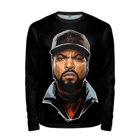 Мужской лонгслив 3D с принтом Ice Cube 1 в Кировске, 100% полиэстер | длинные рукава, круглый вырез горловины, полуприлегающий силуэт | ice cube | oshea jackson | rap | айс кьюб | гангста рэп | о’ши дже́ксон | рэп