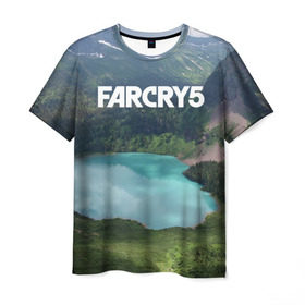 Мужская футболка 3D с принтом Far Cry 5 в Кировске, 100% полиэфир | прямой крой, круглый вырез горловины, длина до линии бедер | far cry | far cry 5 | фар край