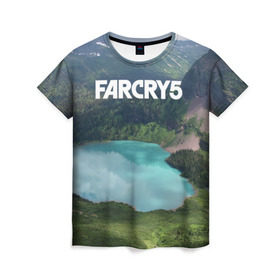 Женская футболка 3D с принтом Far Cry 5 в Кировске, 100% полиэфир ( синтетическое хлопкоподобное полотно) | прямой крой, круглый вырез горловины, длина до линии бедер | far cry | far cry 5 | фар край