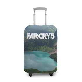 Чехол для чемодана 3D с принтом Far Cry 5 в Кировске, 86% полиэфир, 14% спандекс | двустороннее нанесение принта, прорези для ручек и колес | far cry | far cry 5 | фар край