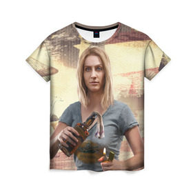 Женская футболка 3D с принтом Фар Край 5 в Кировске, 100% полиэфир ( синтетическое хлопкоподобное полотно) | прямой крой, круглый вырез горловины, длина до линии бедер | far cry | far cry 5 | фар край