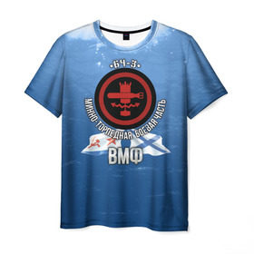 Мужская футболка 3D с принтом БЧ-3 Минно-торпедная в Кировске, 100% полиэфир | прямой крой, круглый вырез горловины, длина до линии бедер | боевая часть | бч3 | вмф | минер | минно торпедная | торпедист | флот