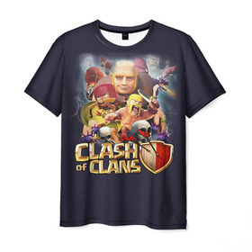 Мужская футболка 3D с принтом Clash of clans 2 в Кировске, 100% полиэфир | прямой крой, круглый вырез горловины, длина до линии бедер | Тематика изображения на принте: clash of clans | игры | клэш оф кланс