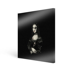 Холст квадратный с принтом Мона Лиза Kiss в Кировске, 100% ПВХ |  | джин симмонс | картина | пол стэнли | эйс фрейли