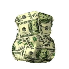 Бандана-труба 3D с принтом Benjamin Franklin в Кировске, 100% полиэстер, ткань с особыми свойствами — Activecool | плотность 150‒180 г/м2; хорошо тянется, но сохраняет форму | 3d | benjamin franklin | америка | богатство | валюта | денежные купюры | деньги | доллар | зеленые | сша | текстуры