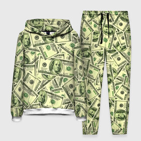 Мужской костюм 3D (с толстовкой) с принтом Benjamin Franklin в Кировске,  |  | Тематика изображения на принте: 3d | benjamin franklin | америка | богатство | валюта | денежные купюры | деньги | доллар | зеленые | сша | текстуры