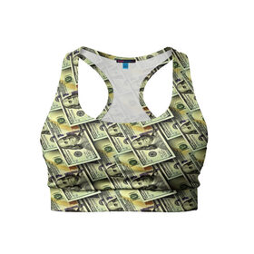 Женский спортивный топ 3D с принтом Деньги в Кировске, 82% полиэстер, 18% спандекс Ткань безопасна для здоровья, позволяет коже дышать, не мнется и не растягивается |  | 3d | benjamin franklin | америка | богатство | валюта | денежные купюры | деньги | доллар | зеленые | сша | текстуры